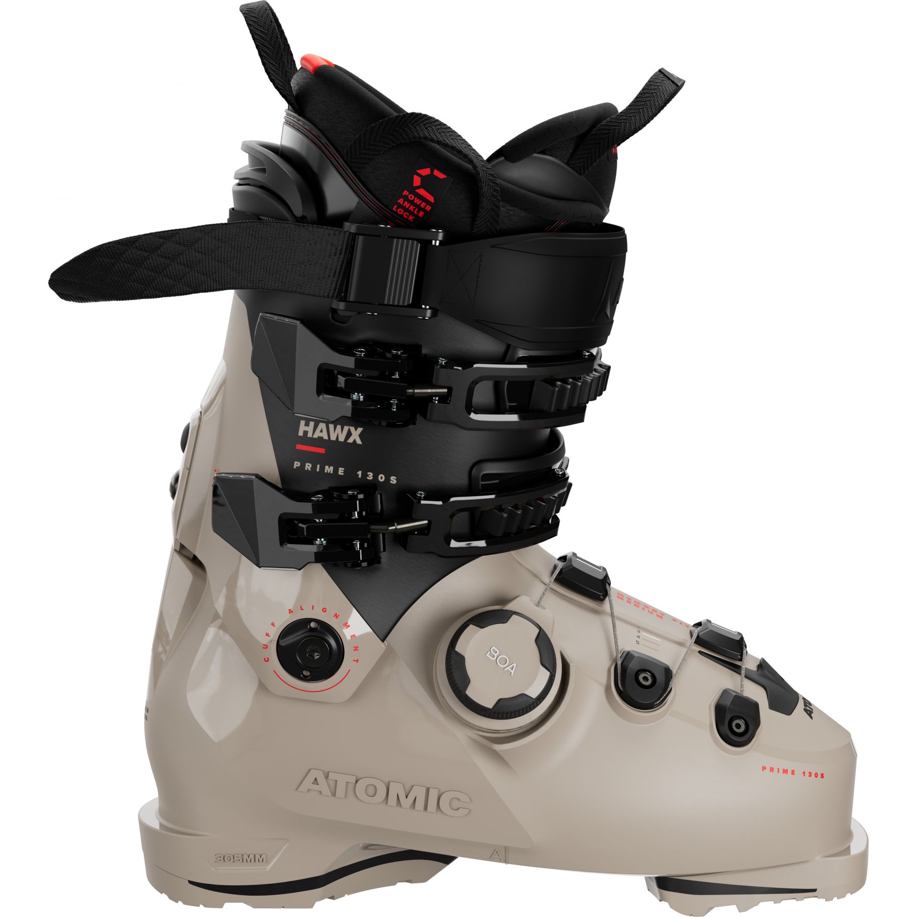 Atomic Hawx Prime 130 S BOA, buty narciarskie, m?skie, be?owy/czarny