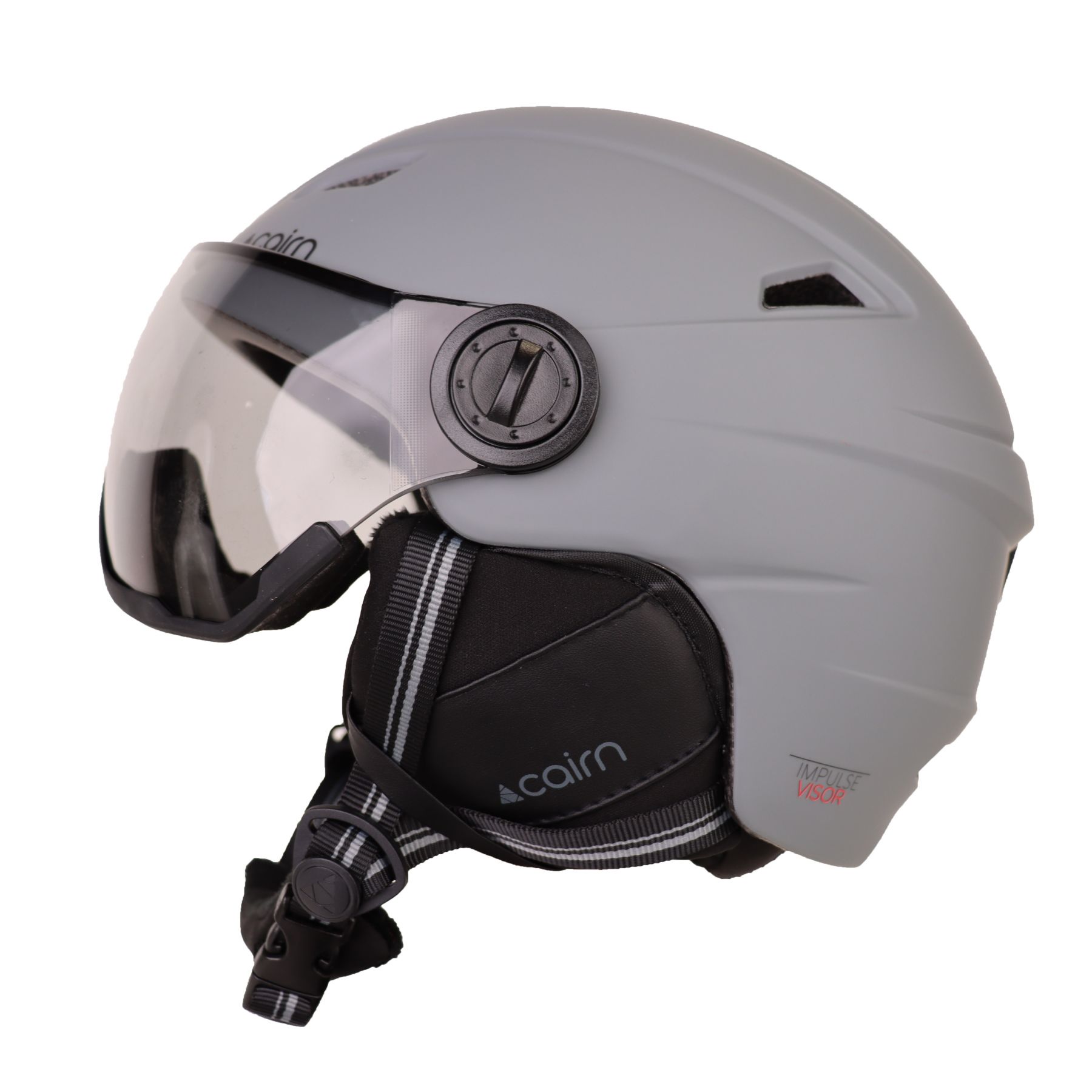 Cairn Impulse Visor Photochromic, kask narciarski z wizjerem, szary