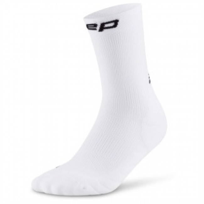 CEP Core Run Socks Mid Cut 5.0, skarpety biegowe, damskie, bia?y