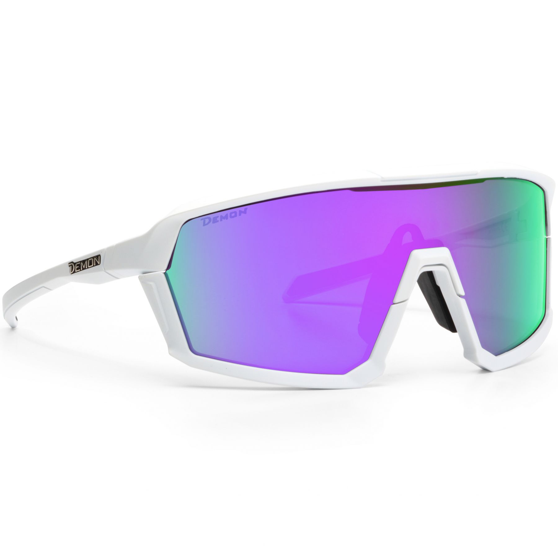 Zdjęcia - Okulary przeciwsłoneczne Demon Gravel, okulary przeciws?oneczne, bia?y Matt White Purple GRAVEL-WHB 