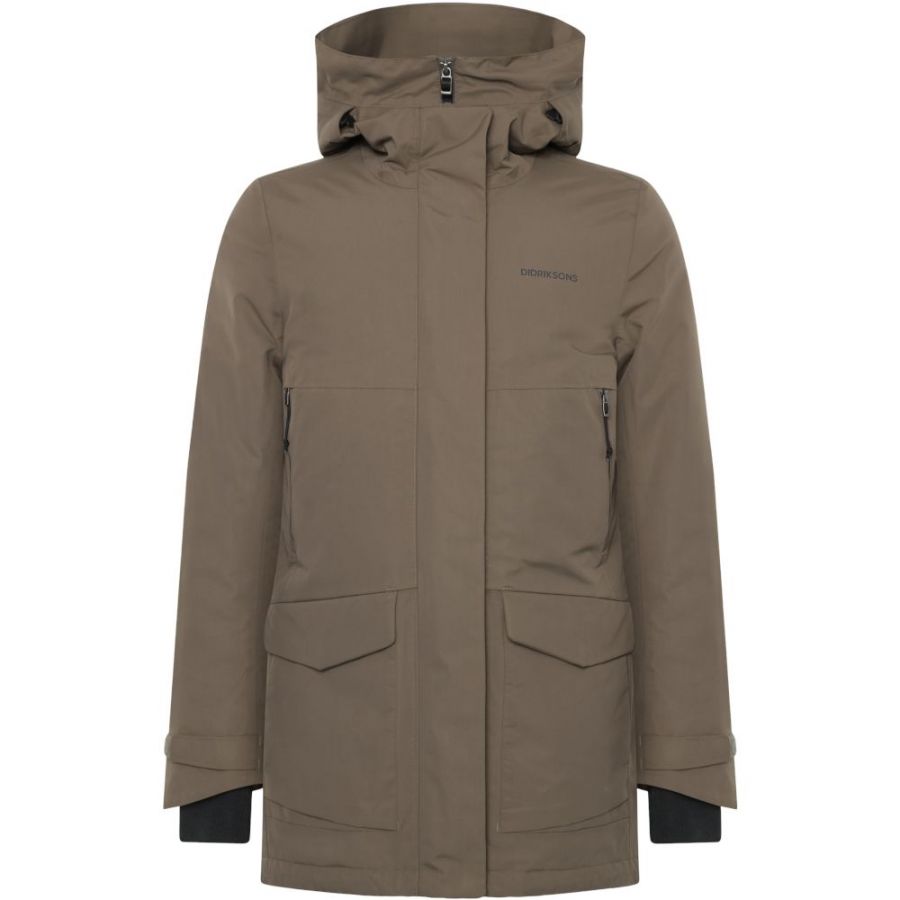 Didriksons Frida, parka, damska, br?zowa