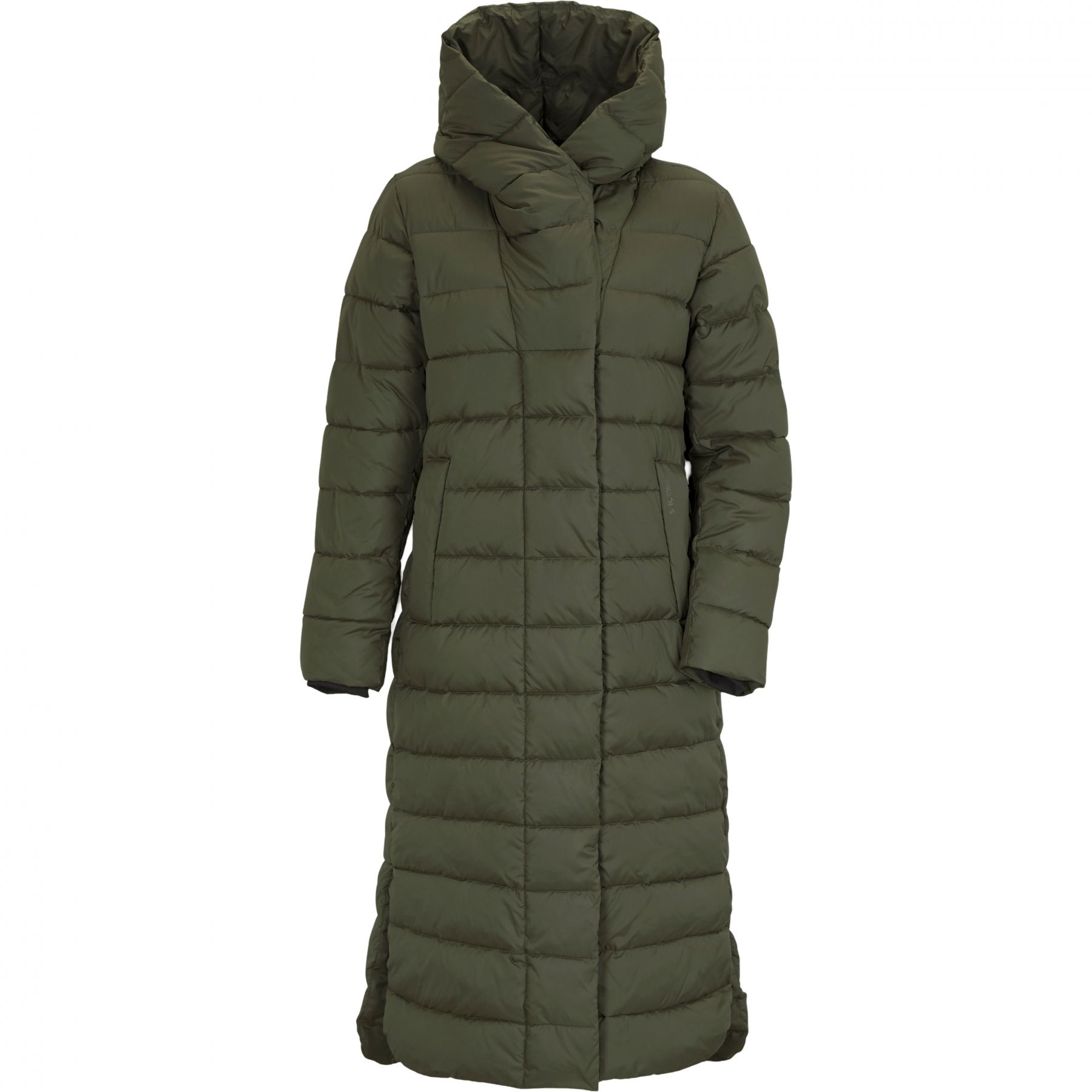 Didriksons Stella, parka, damska, ciemnozielona