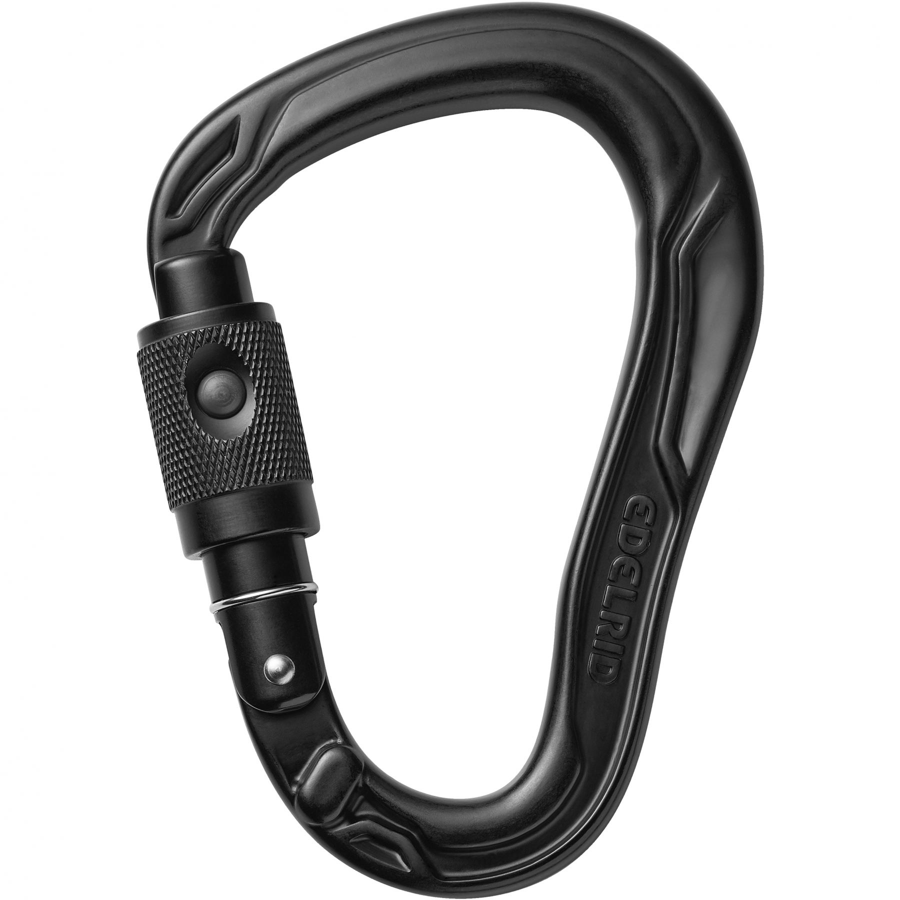 Edelrid HMS Bullet PermaLock Karabinek, unisex, czarny