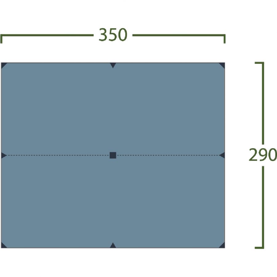 Helsport Bitihorn Superlight Tarp 3,5x2,9m, niebieski
