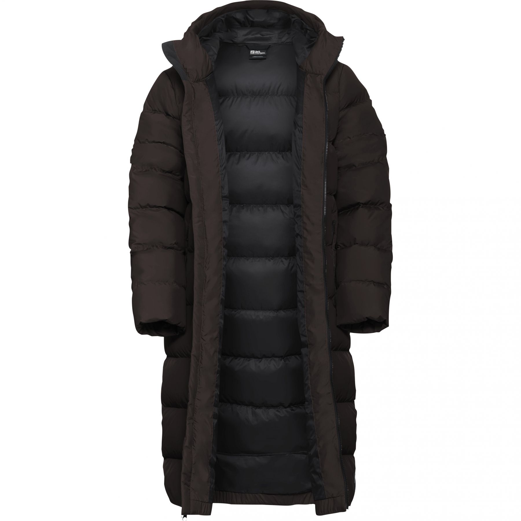 Jack Wolfskin Frozen Palace, kurtka puchowa, damska, ciemnobr?zowa
