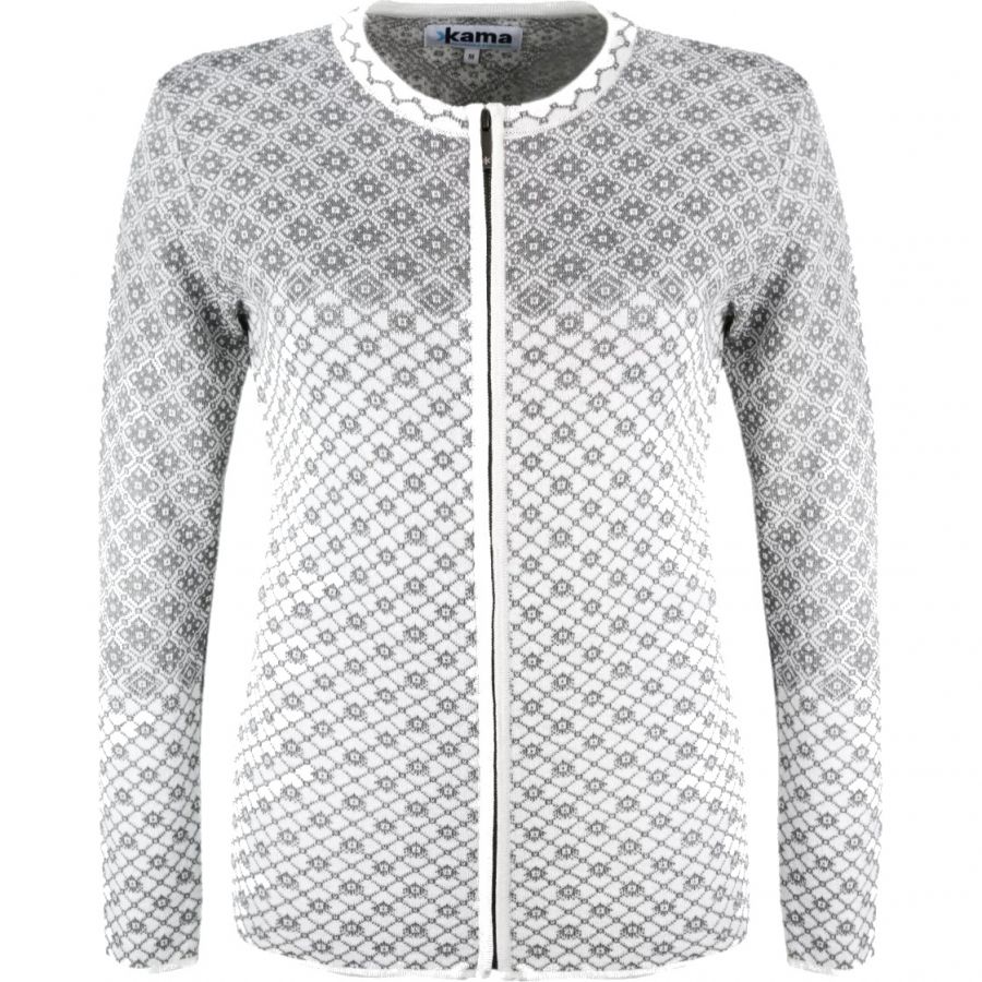 Kama Solvej, sweter Merino, damski, biały