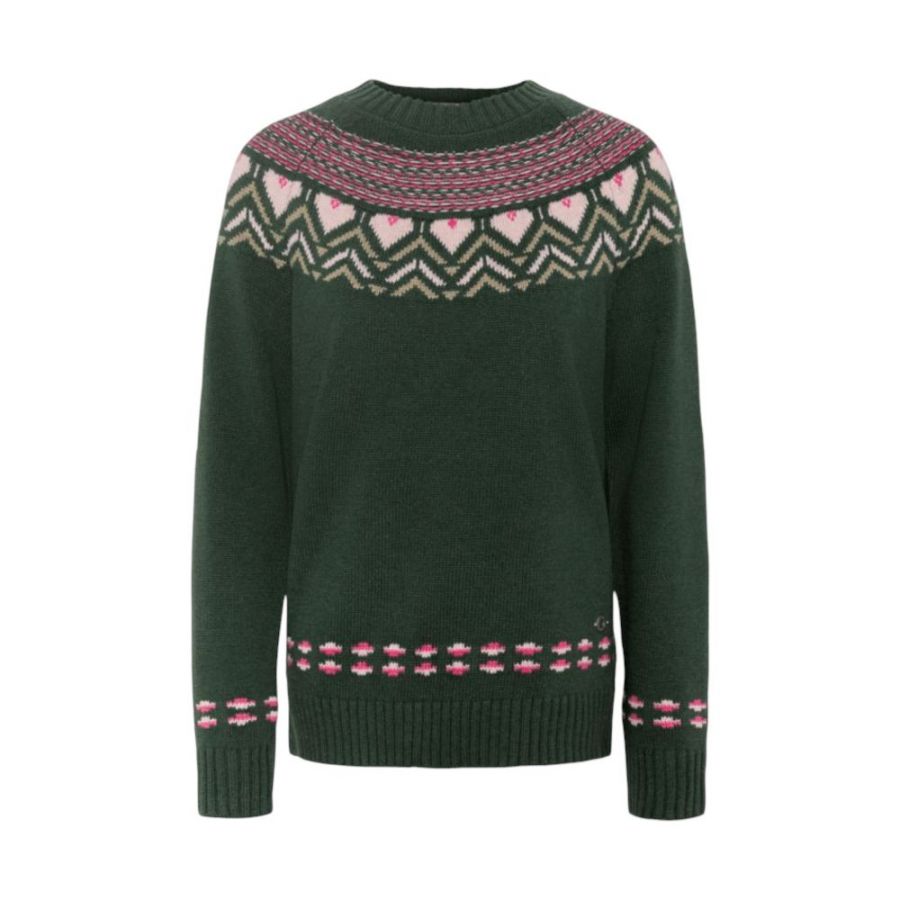 Kari Traa Sundve Knit, bluza, damska, ciemnozielona