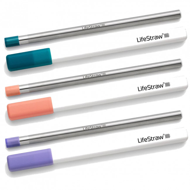 LifeStraw SIP 3pk with 3 Cases, turkusowy/pomara?czowy/fioletowy