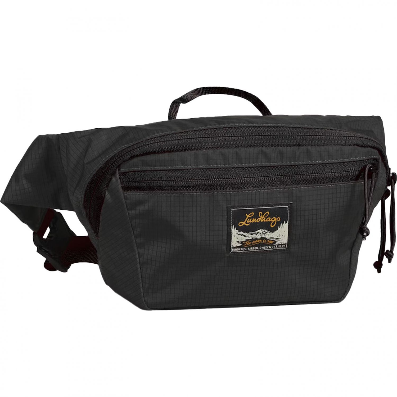 Lundhags Core Hippak 2 L, torby biodrowe, unisex, czarny