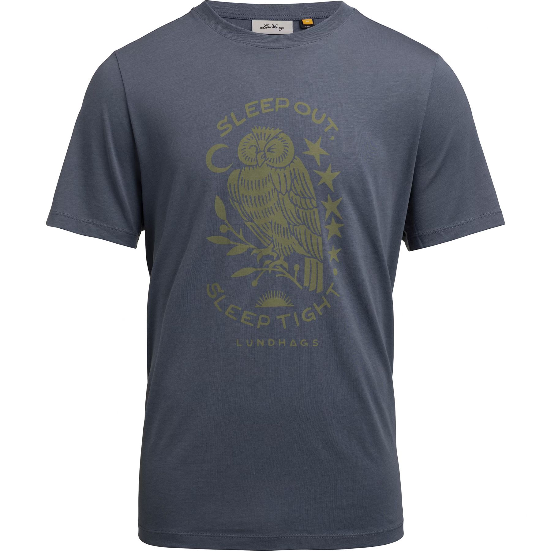 Lundhags Järpen Printed T-shirt, t-shirt, m??czyzna, niebieski