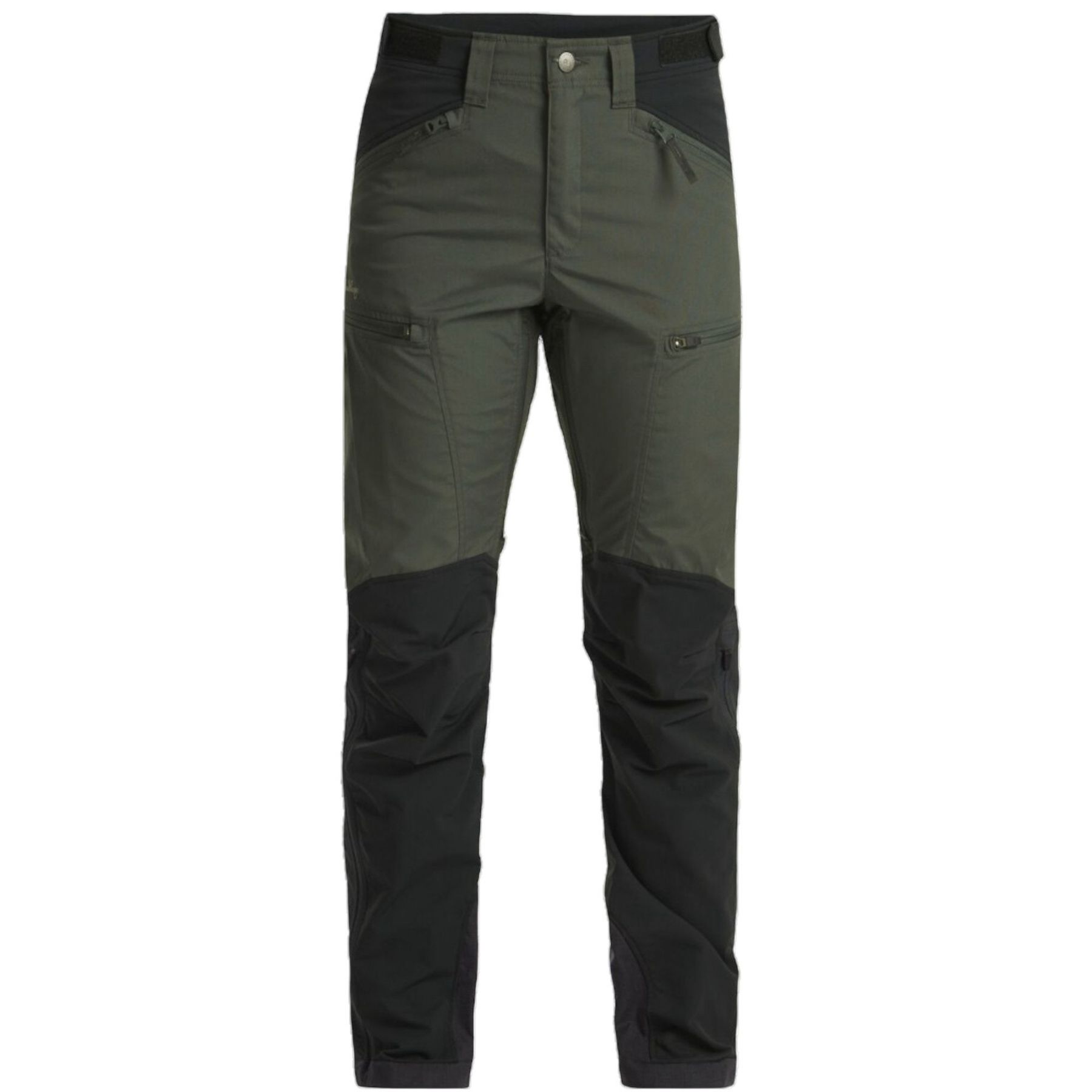 Lundhags Makke High Waist Curved Pant, spodnie trekkingowe, damskie, zielony/czarny