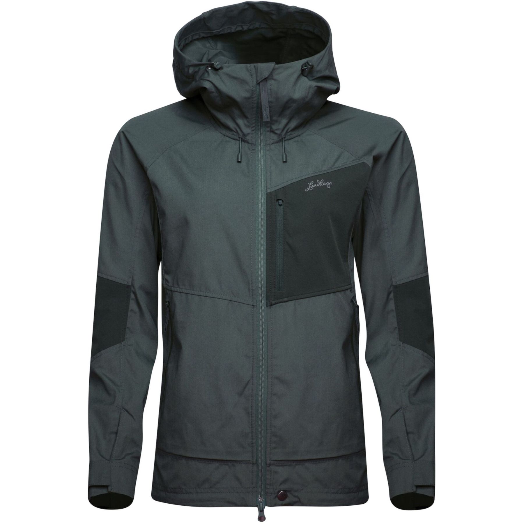 Lundhags Tived Stretch Hybrid Jacket, kurtka softshell, damska, szara