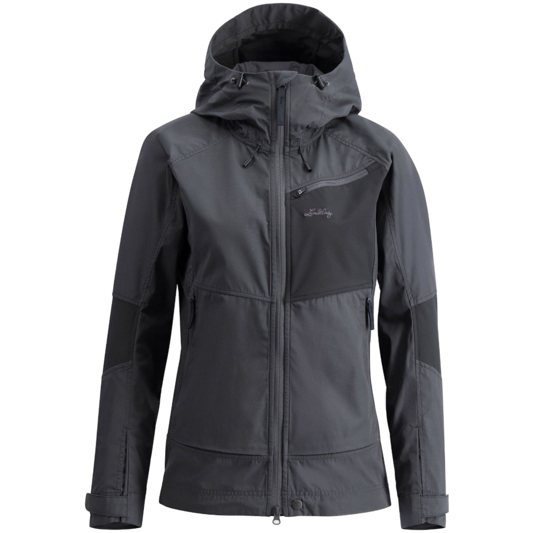 Lundhags Tived Stretch Hybrid Jacket, kurtka softshell, damska, szara