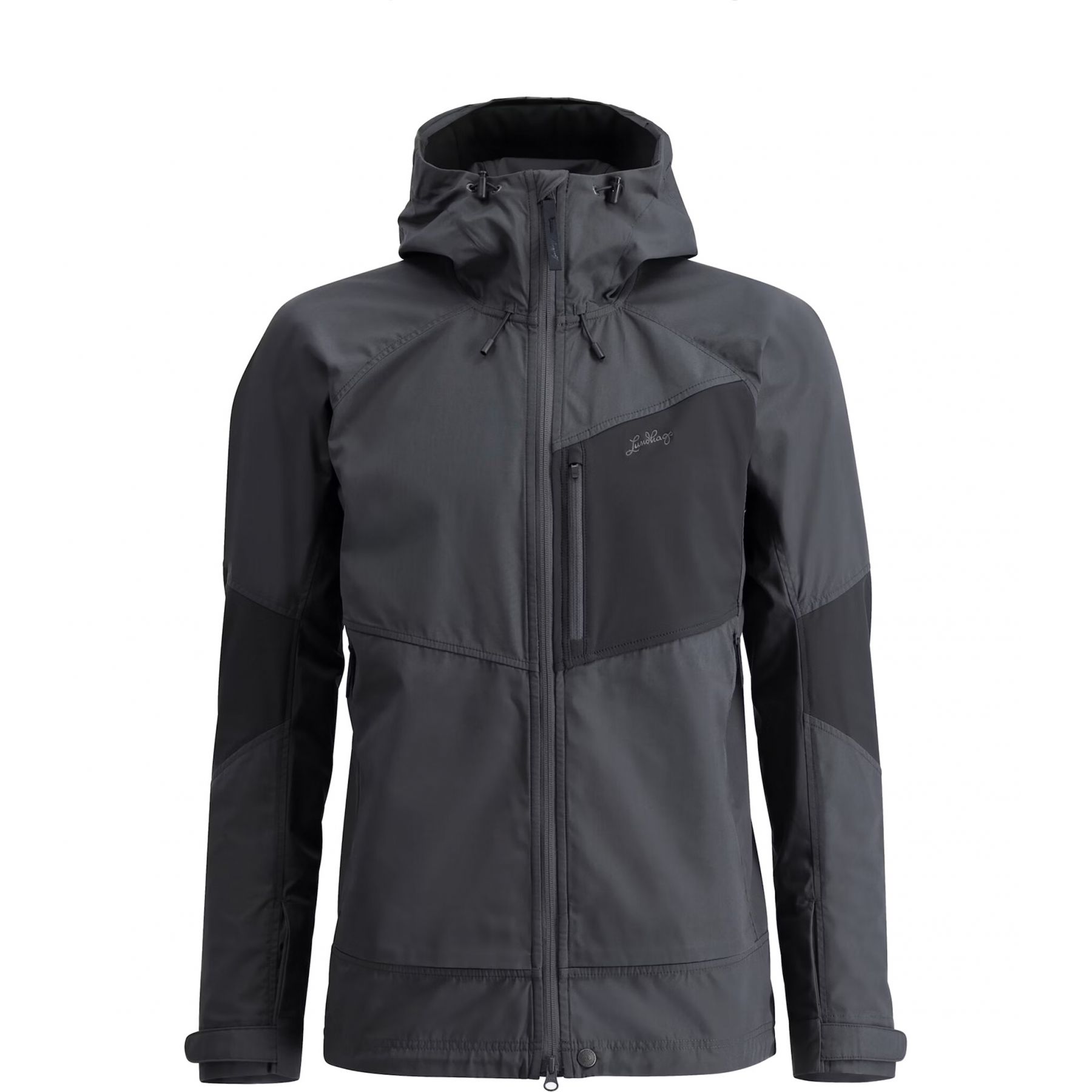 Lundhags Tived Stretch Hybrid Jacket, kurtka softshell, m?ska, szara