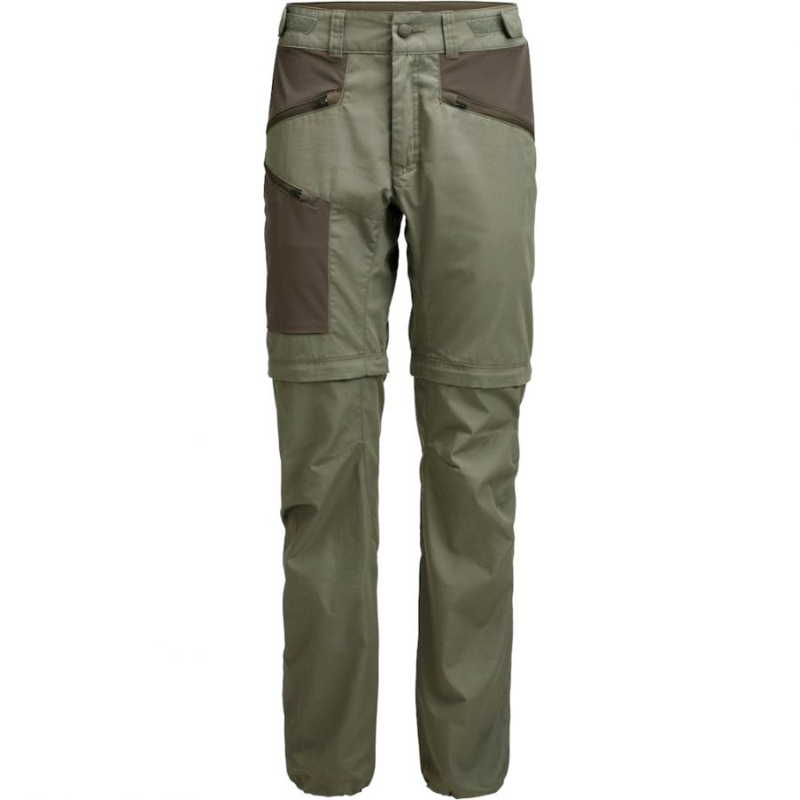 Lundhags Tived Zip-off Pant, spodnie trekkingowe, damskie, zielone