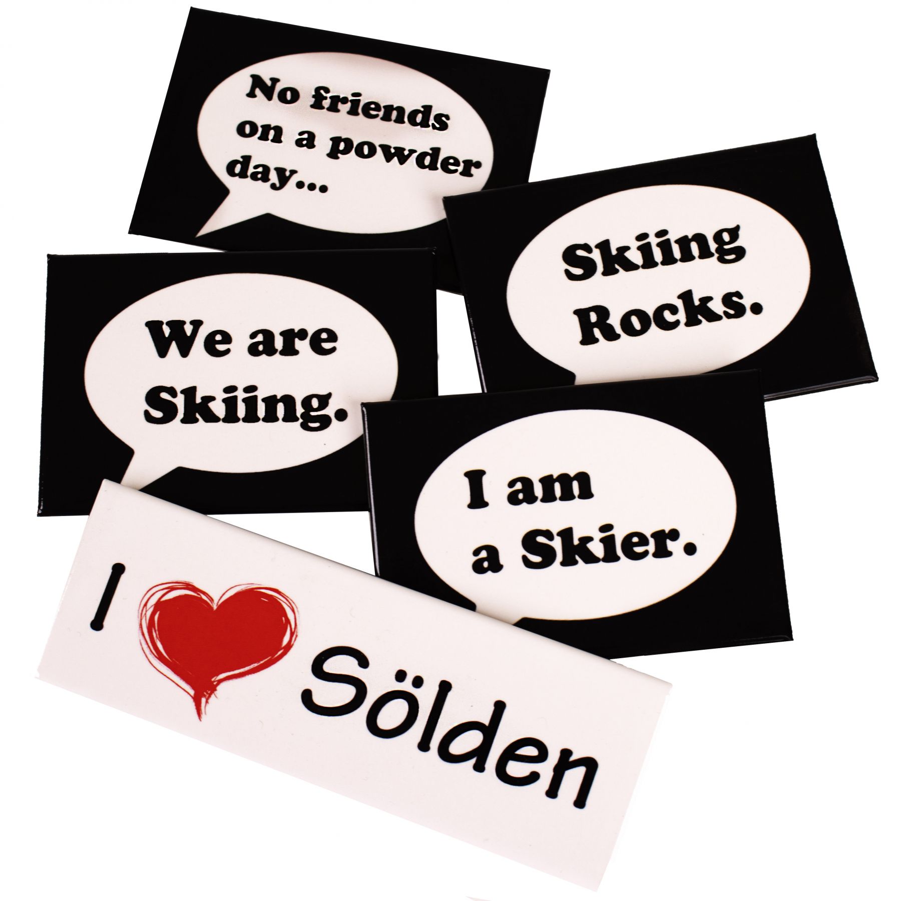 Magnesy tablicowe/chłodzące, I love Sölden