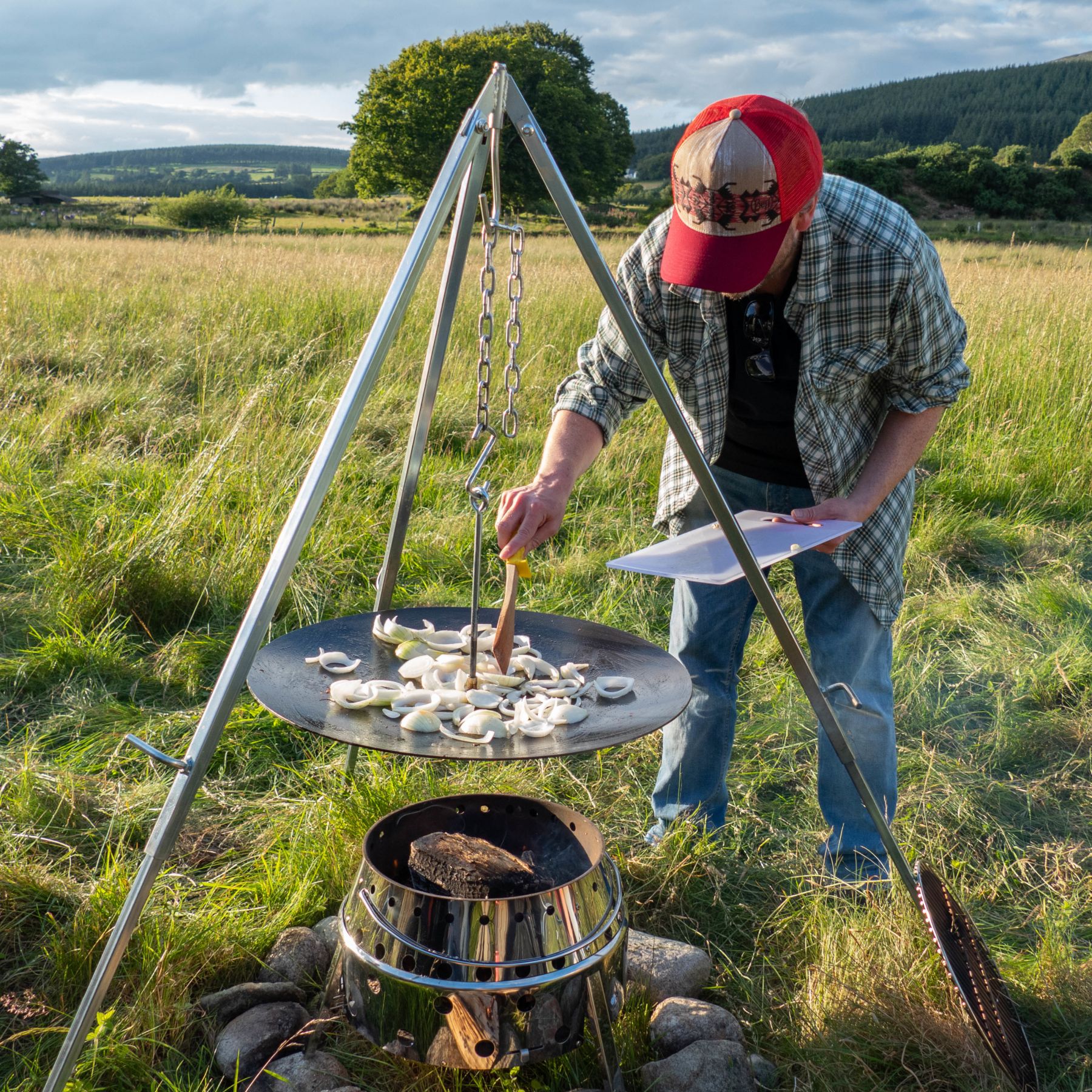 Petromax Hanging grill tray for tripod, wisz?ca taca grillowa