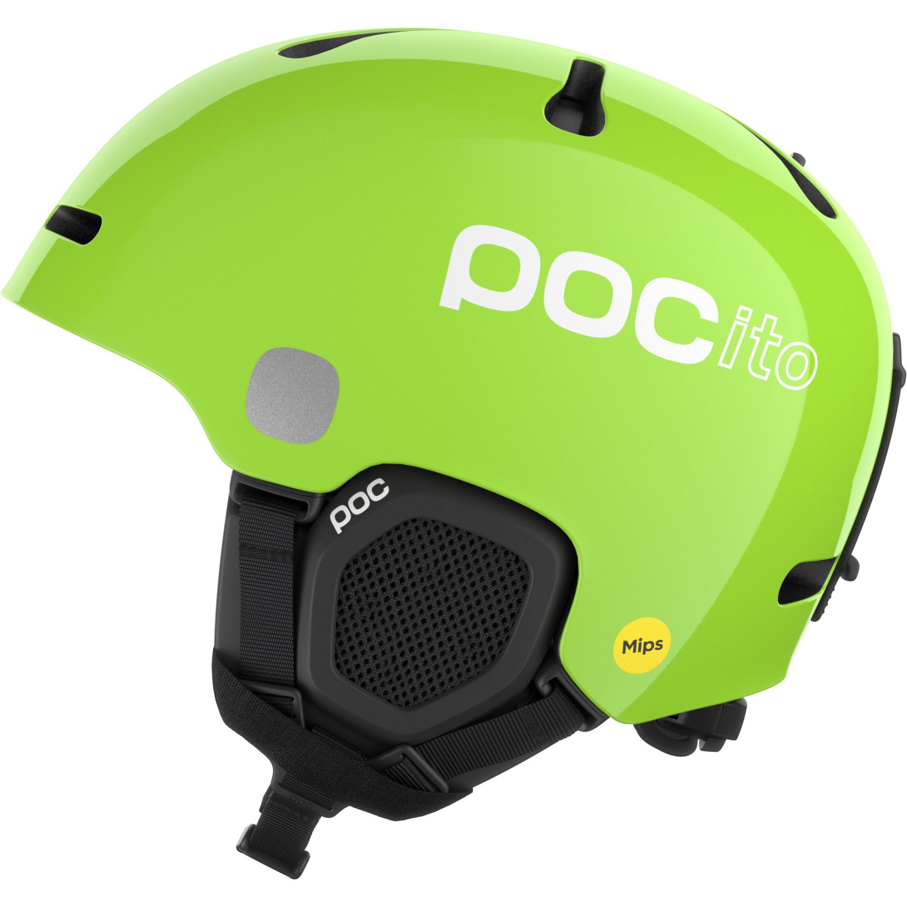POCito Fornix MIPS, kask narciarski, junior, fluorescent yellow/green
