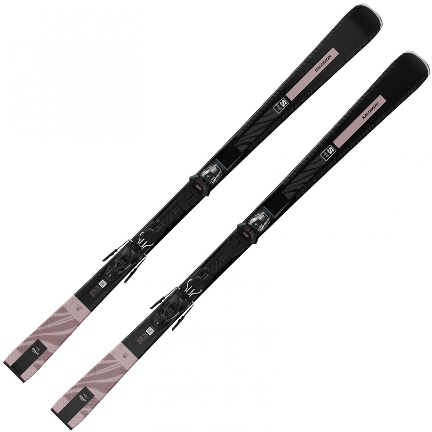 Zdjęcia - Narty Salomon E S/MAX N°8 + M10 GW Black/Rose Gold Met. L47656600 