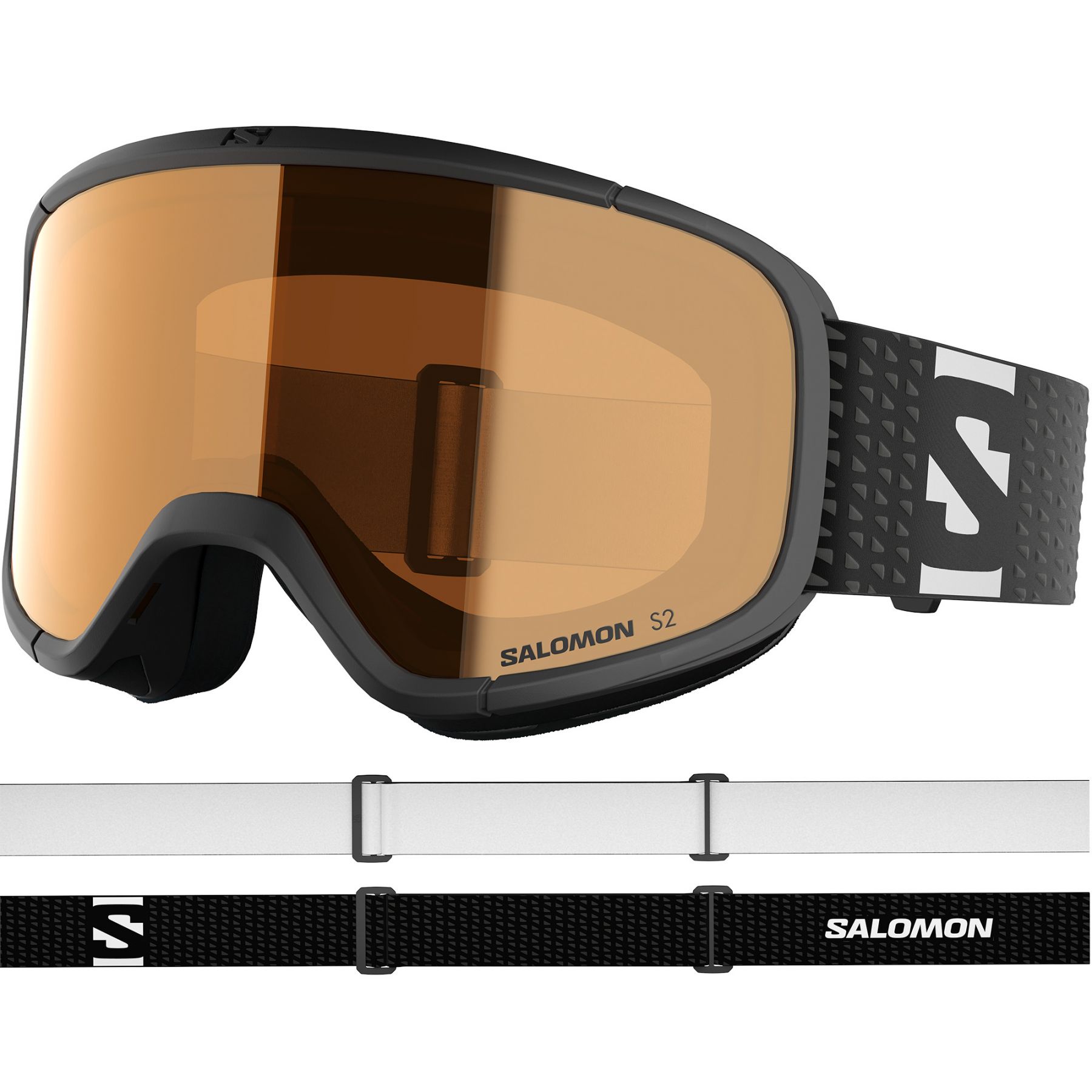 Salomon Lumi Access, gogle narciarskie, junior, czarne