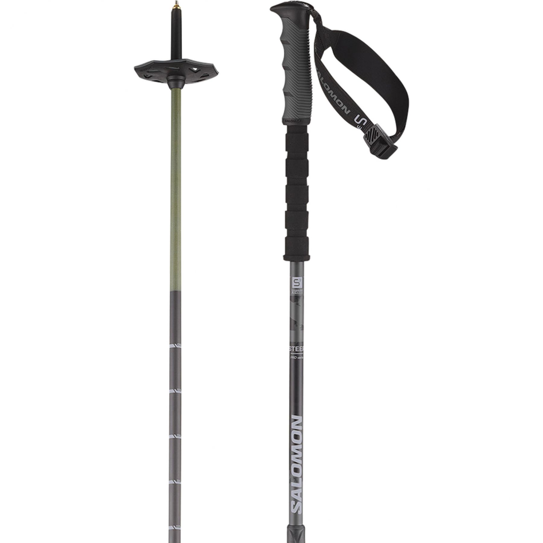 Salomon Steep Pro Vario S3, kijki narciarskie, czarno/szare