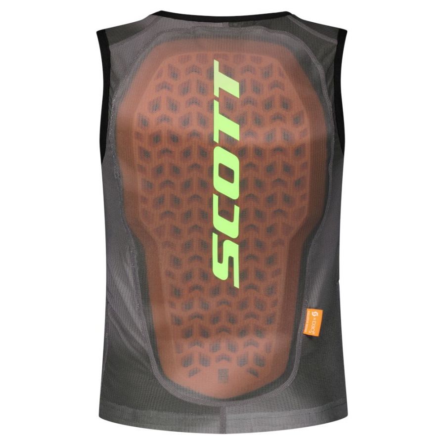 Scott Airflow Vest, ochraniacz pleców, junior, szary/zielony