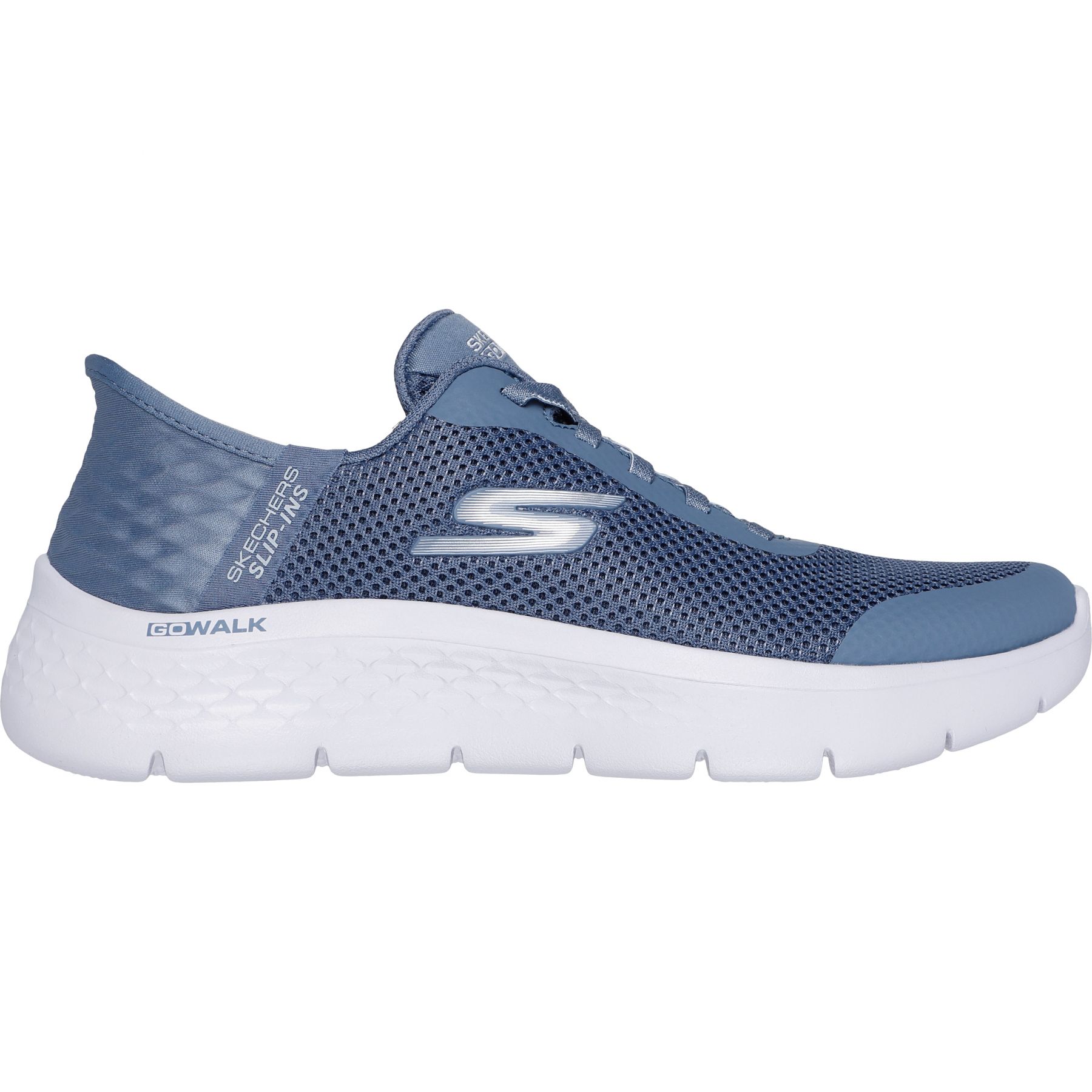 Skechers Go Walk Flex - Grand Entry, buty outdoorowe, damskie, niebieskie