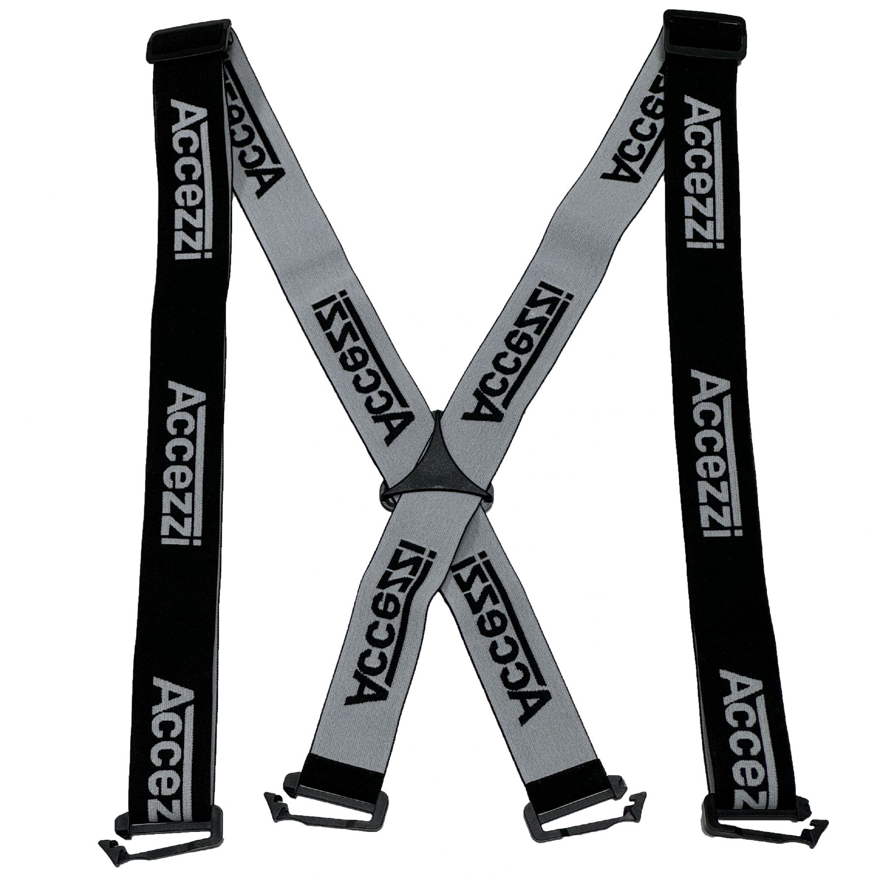 Accezzi, szelki do spodni narciarskich, czarne