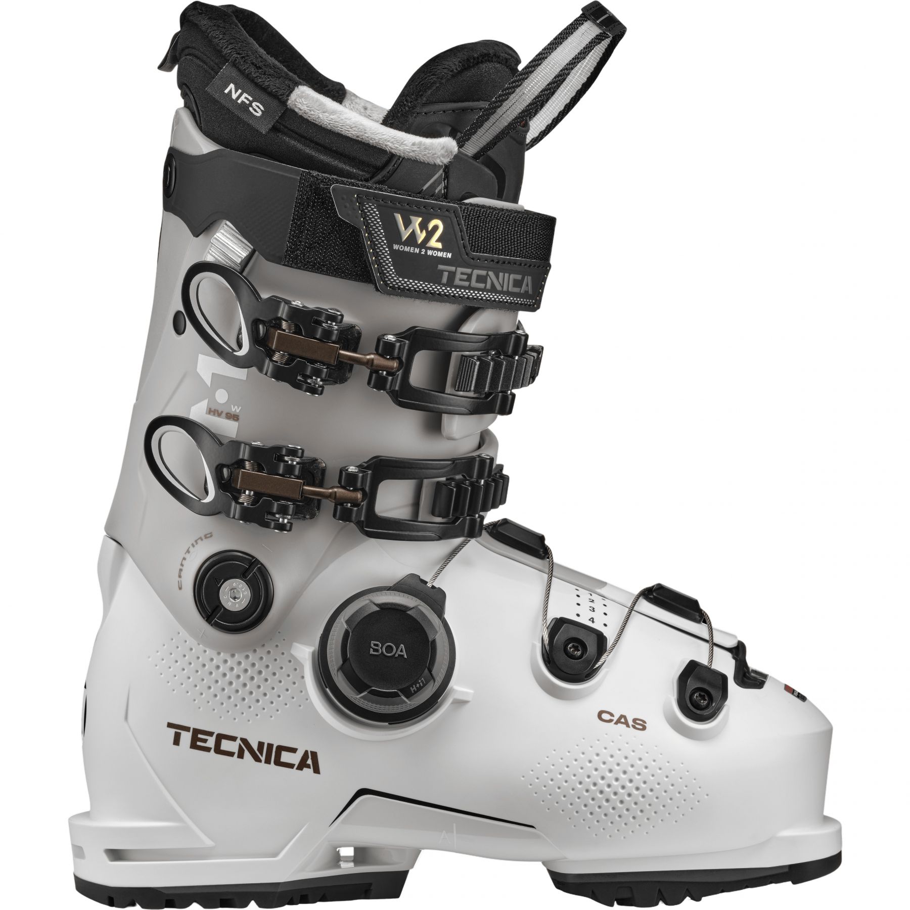 Tecnica Mach BOA HV 95 W GW, buty narciarskie, damskie, bia?e