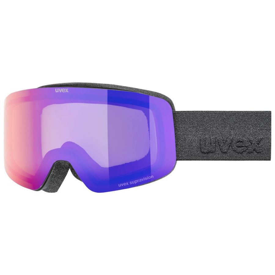 Uvex pwdr FM, gogle narciarskie, junior, czarny