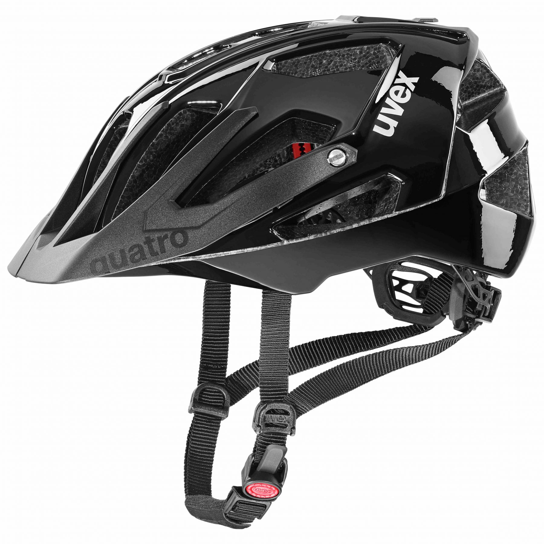Uvex quatro, kask rowerowy, czarny